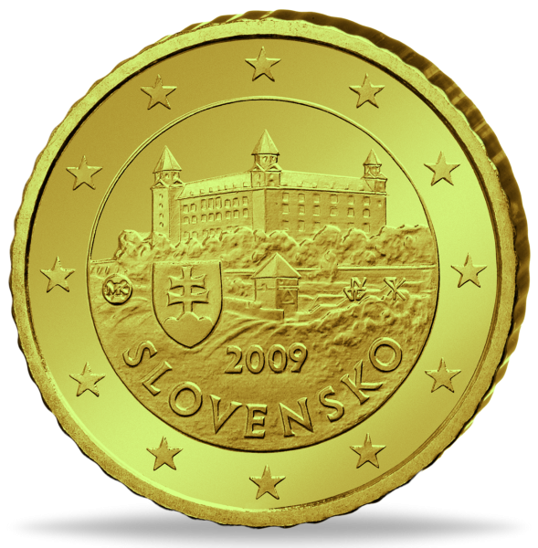 Slowakei, 10 Cent, 2009, bfr - Münze Vorderseite