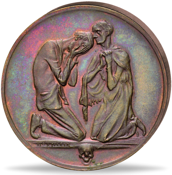 Weimarer Republik Teuerung des Jahres 1923 - Medaille Vorderseite