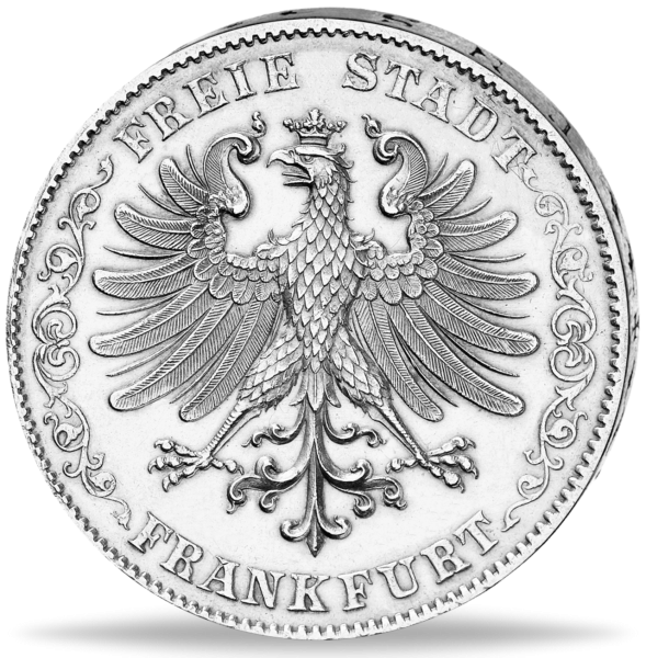 Doppeltaler Frankfurt - Münze Vorderseite
