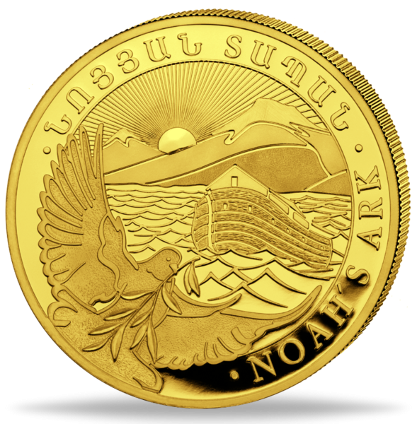 Armenien 50.000 Dram Arche Noah 1 Unze Gold 2024 - Münze Vorderseite