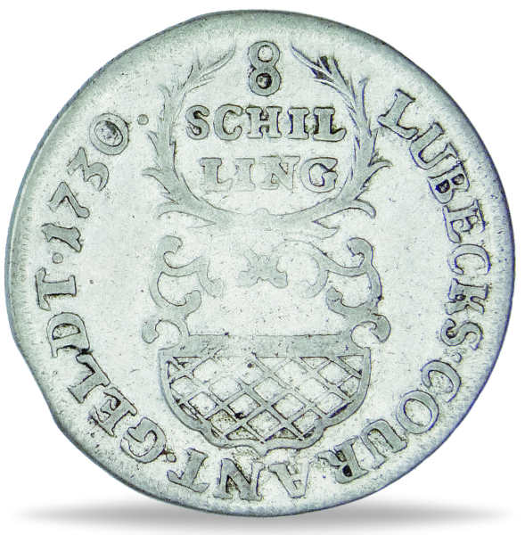 8 Schilling Luebeck - Vorderseite Münze
