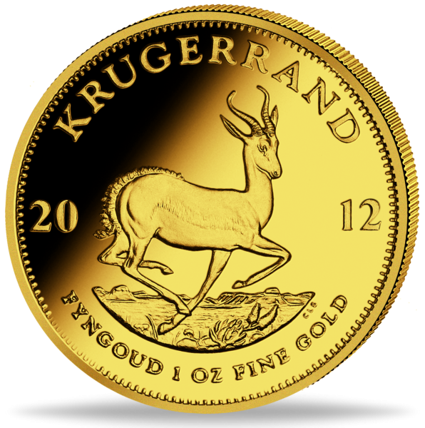 Südafrika Krügerrand 1 Unze Gold 2012 - Münze Vorderseite