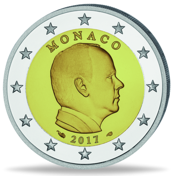 2 Euro Kursmünze Albert II.  2017 - Münze Vorderseite