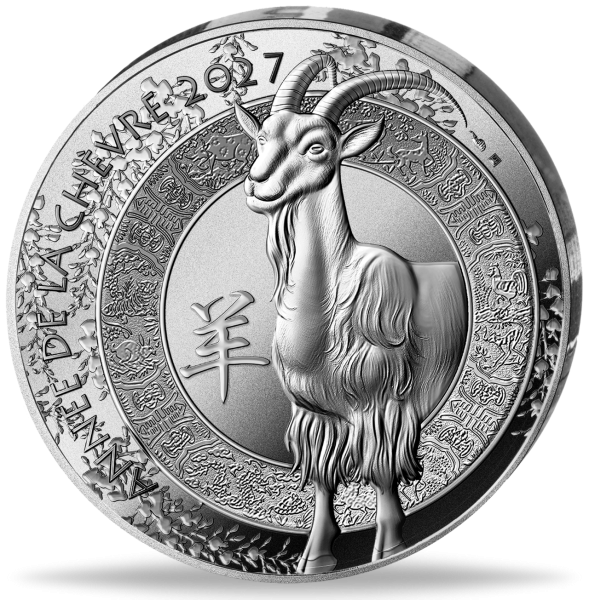 Frankreich, 10 Euro Jahr der Ziege, 2027, PP - Münze Vorderseite