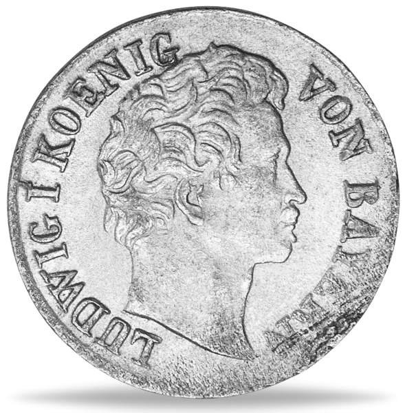 1 Kreuzer „Ludwig I.“ Münze Vorderseite