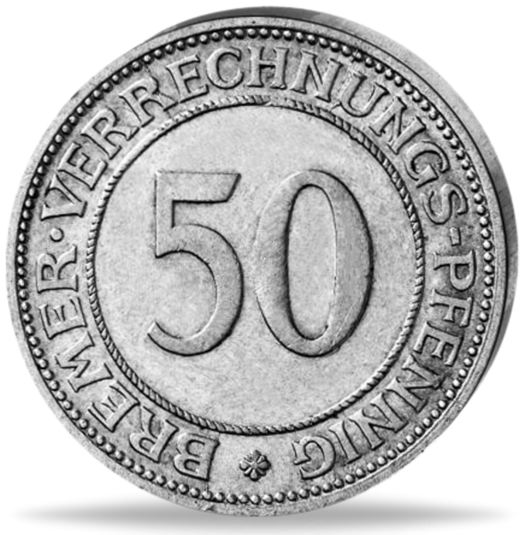 50 Bremer Verrechnungspfennige - Münze Vorderseite