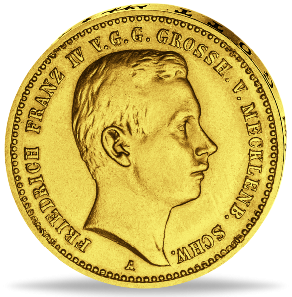 10 Mark Friedrich Franz - Vorderseite Münze