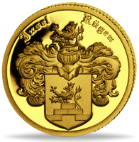 Rügen-Wappen Gold-Gedenkprägung - Münze Vorderseite Rügen-Wappen Gold-Gedenkprägung - Münze Vorderseite