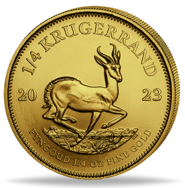 Südafrika Krügerrand 1/4 Unze Gold 2023 - Münze Vorderseite