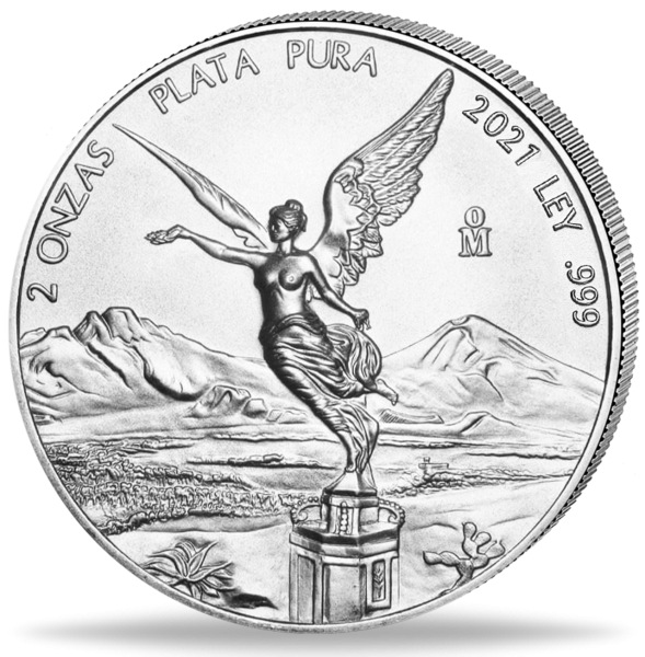 Libertad 2 Unzen Silber - Münze Vorderseite
