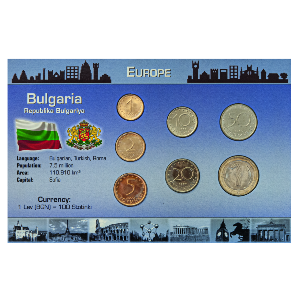 1,88 Lewa Kurmünzensatz Bulgarien