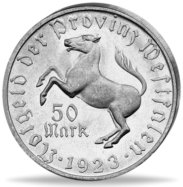 50 Mark Westfalen Droste Hülshoff - Vorderseite Münze