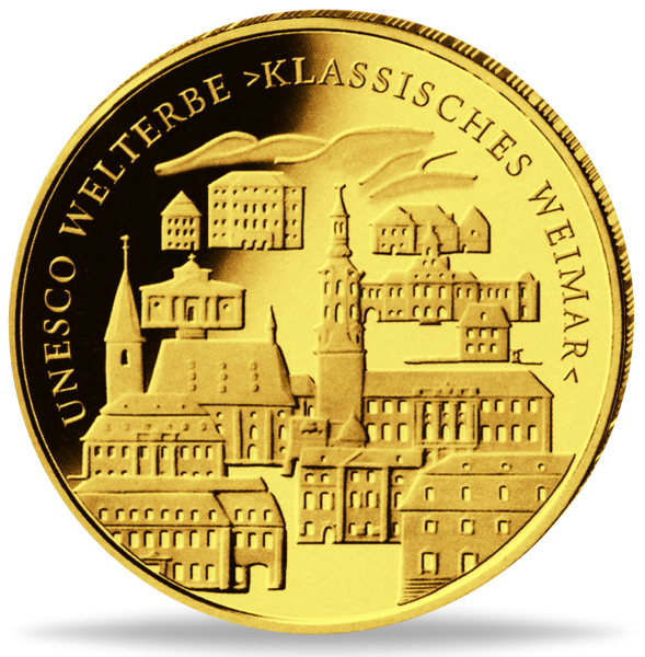 100 Goldeuro UNESCO-Weltkulturerbe Klassisches Weimar - Münze Vorderseite