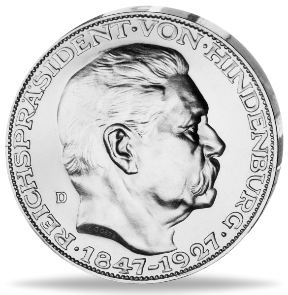 Götz / Hindenburg Medaille - Münze Vorderseite