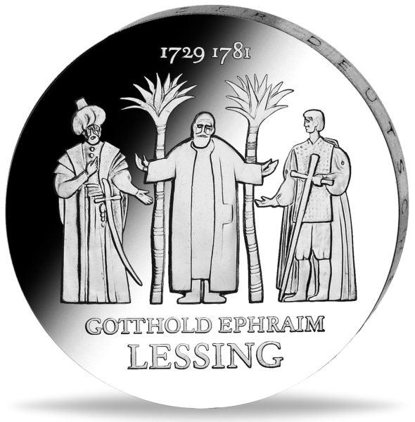 20 Mark der DDR Gotthold Ephraim Lessing - Münze Vorderseite