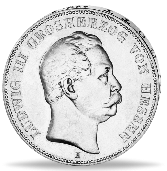 5 Mark Ludwig III. - Hessen - 1876 - Münze Vorderseite