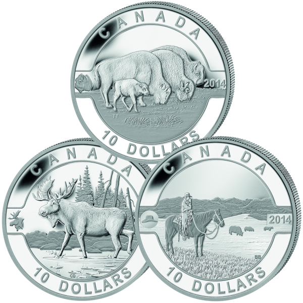 3 x 10 Dollar 'O Canada' - Satzbild