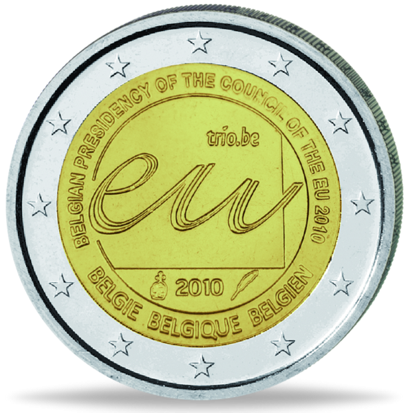 2 E EU-Ratspräsidentschaft - Münze Vorderseite