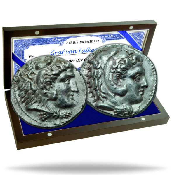 Makedonien, 2er-Satz Tetradrachmen Alexander III. & Philipp III. - Satzbild