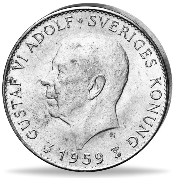5 Schwedische Kronen 50 Jahre Verfassung - Münze Vorderseite