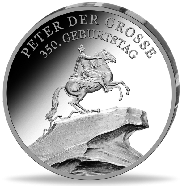 Gedenkpraegung Peter der Grosse - Vorderseite Gedenkprägung