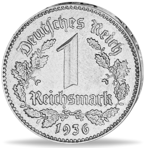 1 Reichsmark Nickel 1933-39 - Münze Vorderseite
