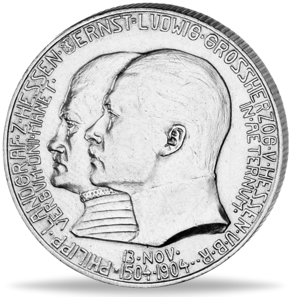 2 Mark Ernst Ludwig - Vorderseite Münze