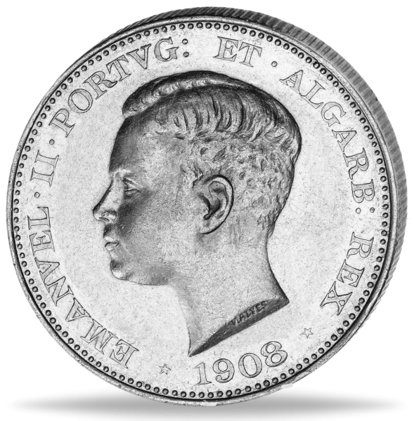 500 Reis Emanuel II - Vorderseite Münze