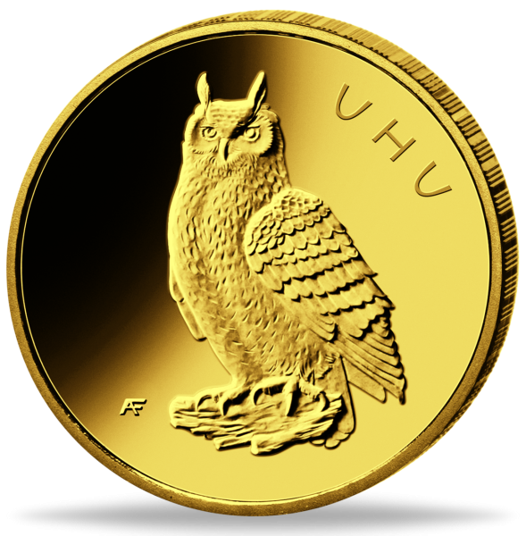 20 Goldeuro Uhu - Heimische Vögel - Münze Vorderseite