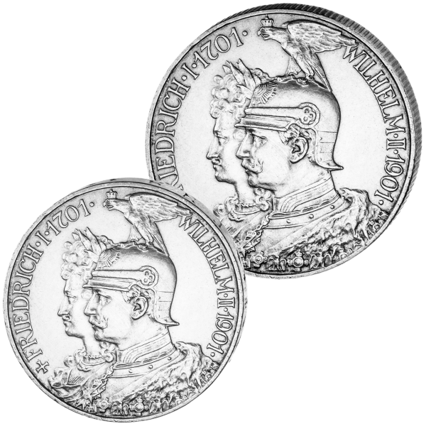 Satz 2+5 Mark Preußen 200 Jahre Königreich - Satzbild
