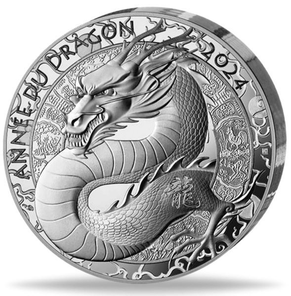 20 Euro Jahr des Drachen – aus Frankreichs Lunar-Serie - Münze Vorderseite