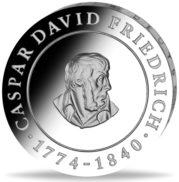 DDR, 10 Mark 1974, Caspar David Friedrich - Münze Vorderseite