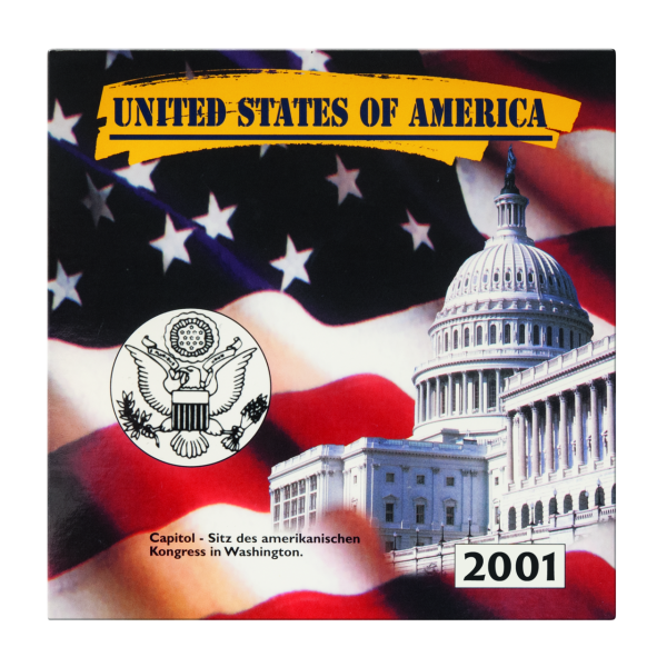 USA, 5x1/4 Dollar Quarters Serie 2001 - Folder außen