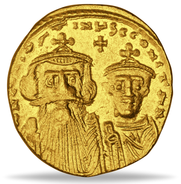 Gold-Solidus Constans II. - Münze Vorderseite