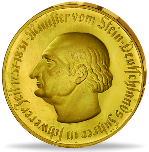 50 Millionen Mark 1923 Freiherr vom Stein - Vorderseite Münze
