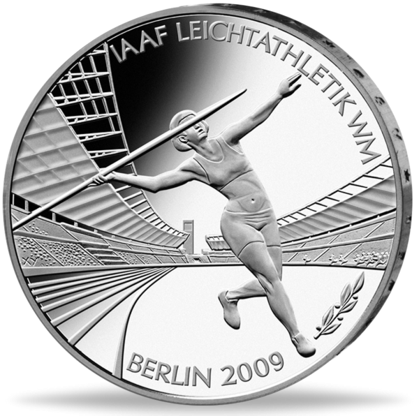 10 Euro IAAF Leichtathletik WM - Münze Vorderseite