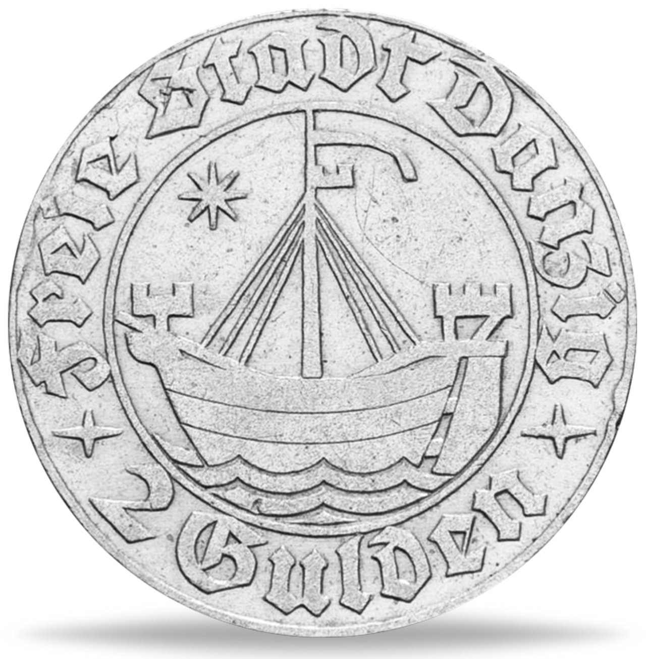 Danzig 2 Gulden Danzig Kogge 1932 Silber MünzenVersandhaus