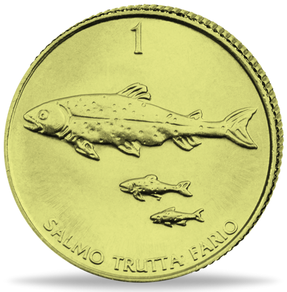 1 Tolar Fische - Münze Vorderseite