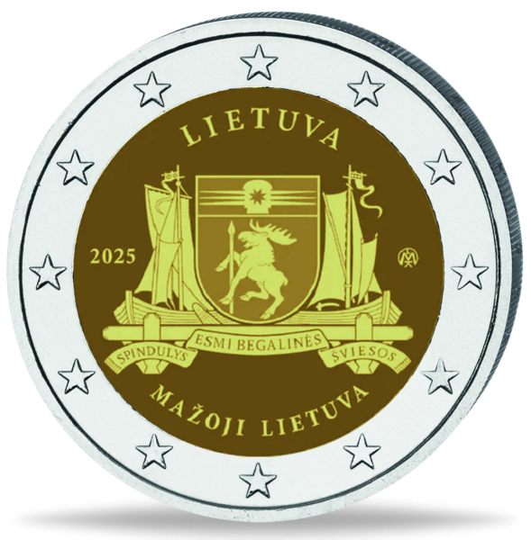Litauen, 2 Euro Mazoji Lietuva, 2025, bfr. - Münze Vorderseite