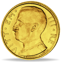 Italien, 50 Lire Viktor Emanuel III. Gold - Münze Vorderseite Italien, 50 Lire Viktor Emanuel III. Gold - Münze Vorderseite