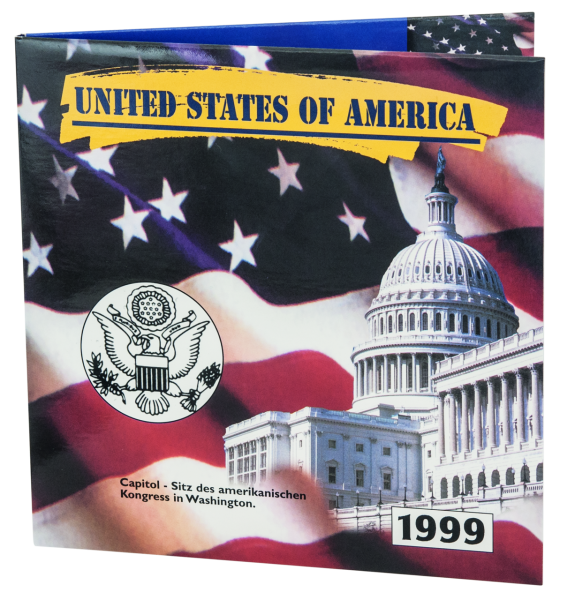 USA, 5x1/4 Dollar Quarters Serie 1999 - Folder außen
