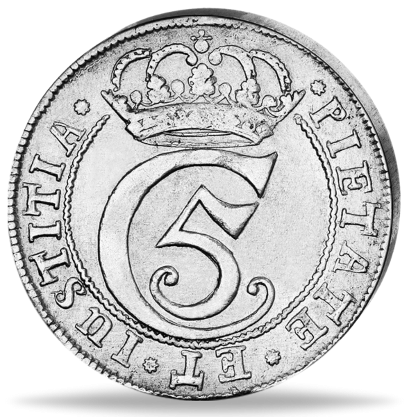 Dänemark, 4 Marck König Christian V. 1693 - Münze Vorderseite