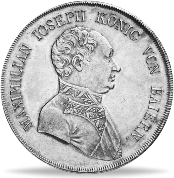 Konventionstaler Maximilian I Joseph - Münze Vordeseite
