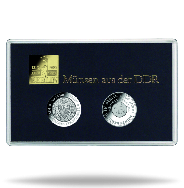 DDR-Themensatz 1987, 750 Jahre Berlin (2 Mz. + Plakette) - Stempelglanz