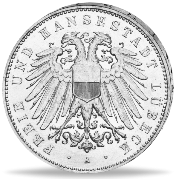 5 Mark Lübeck Wappen - Vorderseite Münze