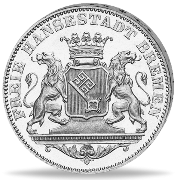 Freie Hansestadt Bremen, 36 Grote 1864 - Silber - Münze Vorderseite