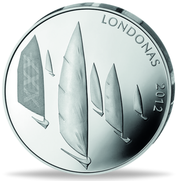 50 Litu Segeln Olympiade London - Vorderseite Münze
