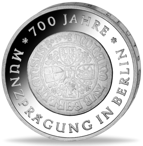 10 Mark der DDR 700 Jahre Münzprägung in Berlin - Vorderseite Münze