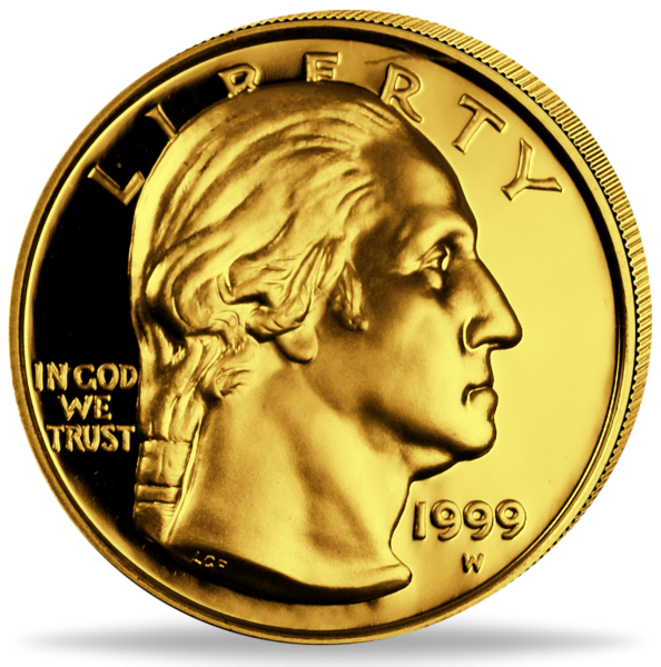 5 Dollar George Washington - Münze Vorderseite
