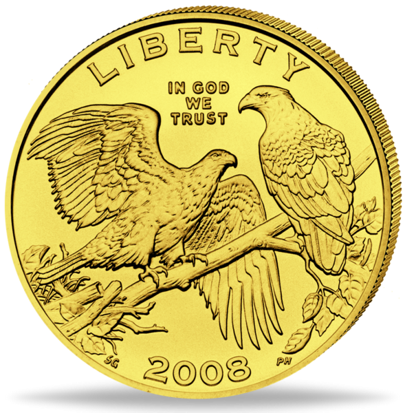 5 Dollar Bald Eagle - Münze Vorderseite